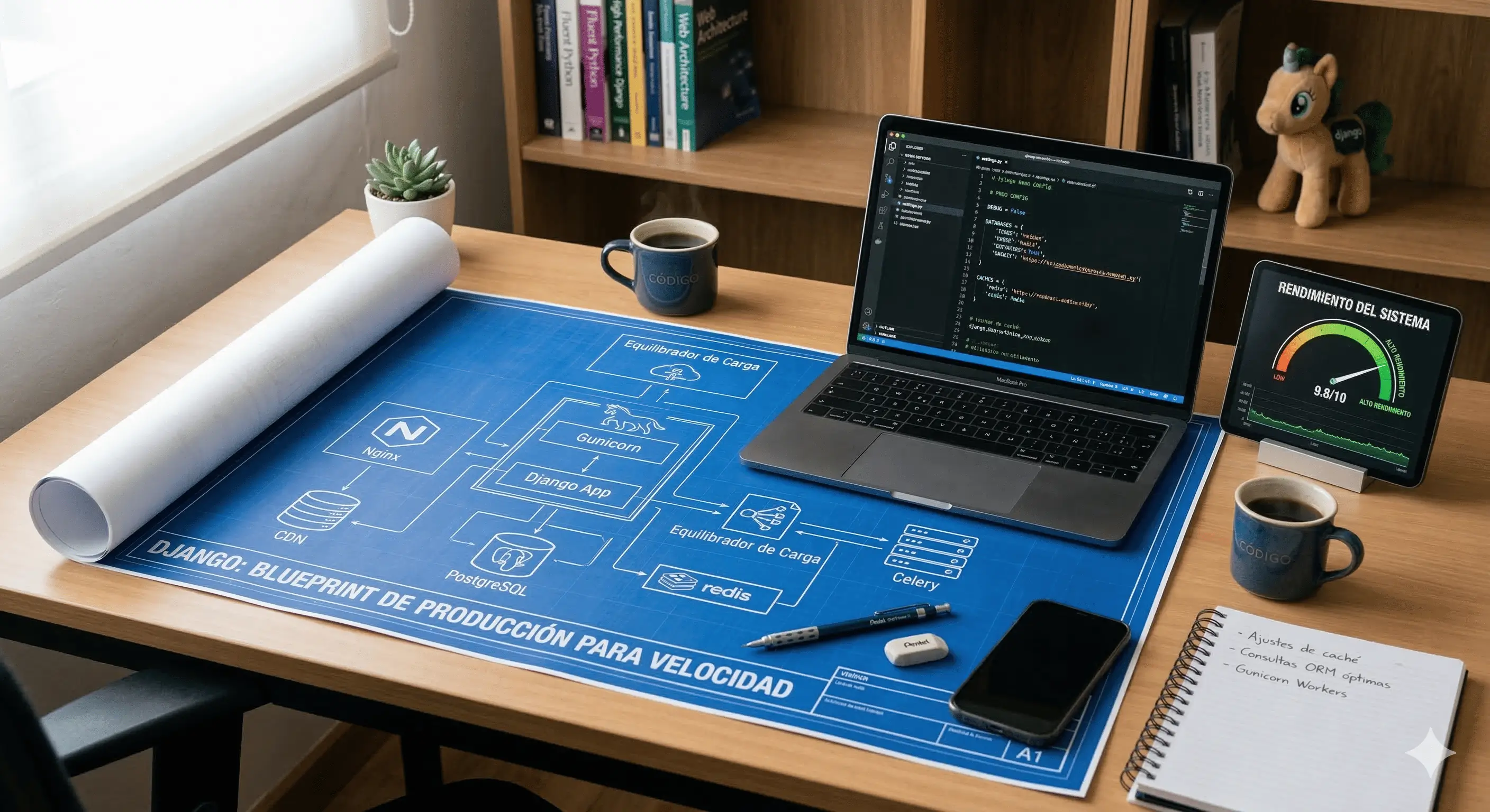 Django: El arte de configurar para la velocidad (Mi Blueprint de producción)